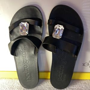 Pedro Garcia Espana Black Sandals Size 8